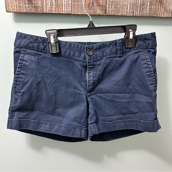 Banana Republic | City Chino Shorts | Size 4P Navy Blue - Picture 7 of 11